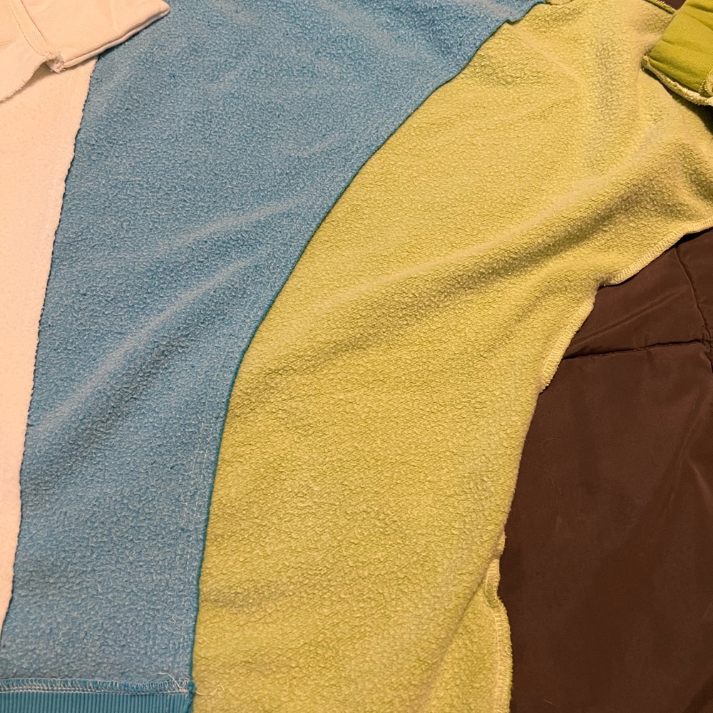 Free People V-Neck Sidewalk Sweater - Kiwi Combo - Picture 9 of 14